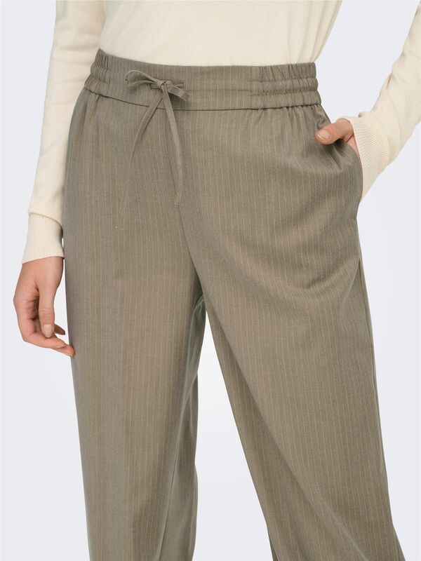 ONLKAZO HW PULL-UP PINST STR PANT TLR Kadın Bej Pantolon - O15341218