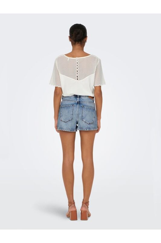 ONLKELLY HW SHORTS DNM AZG017 Kadın Mavi Şort - 15221469