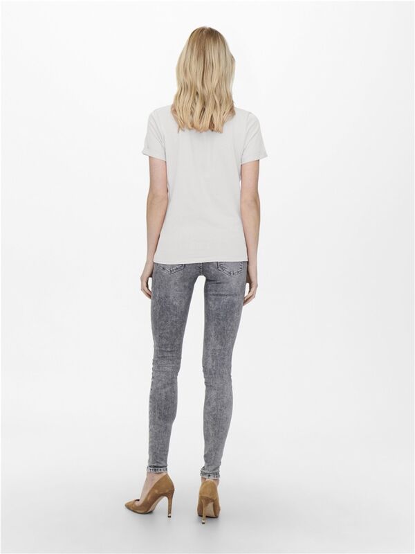 ONLKITA LIFE S/S TOP NOOS Kadın Beyaz T-Shirt - 15244714