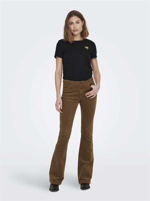 ONLKITA LIFE S/S TOP NOOS Kadın Siyah T-Shirt - 15244714