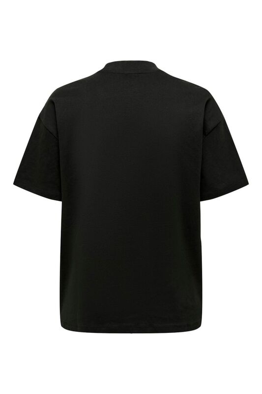 ONLLAURA S/S MOCK NECK TOP JRS Kadın Siyah T-Shirt - 15299418