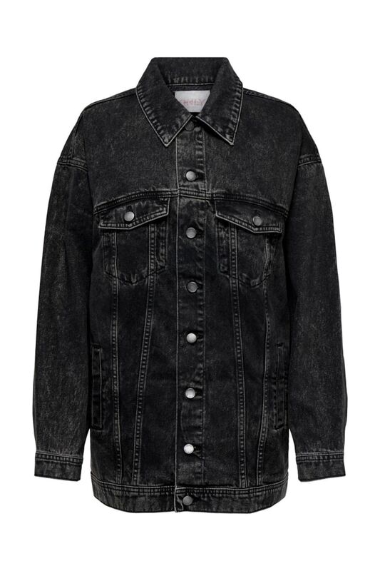 Only - -Onllennox Ls Long Ovs Dnm Jacket Kadın Siyah Mont - 15266059 Only - -Onllennox Ls Long Ovs Dnm Jacket Kadın Siyah Mont - 15266059