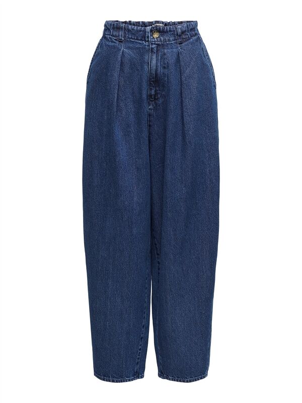 ONLLERIN HW BALLOON DB DNM QYT Kadın Lacivert Denim Pantolon - 15339183