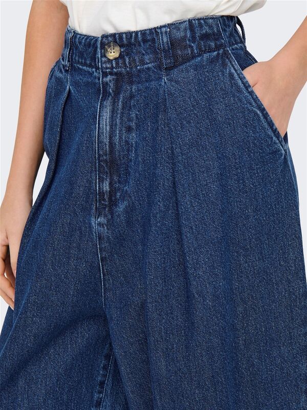 ONLLERIN HW BALLOON DB DNM QYT Kadın Lacivert Denim Pantolon - 15339183