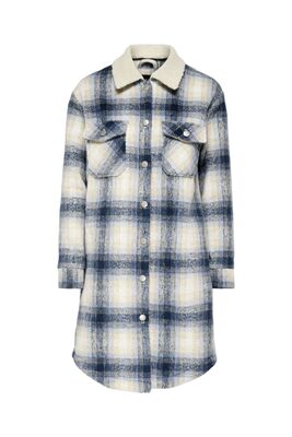 Only - Onllou Teddy Mix Shacket Cc Otw Kadın Mavi Mont - 15260029