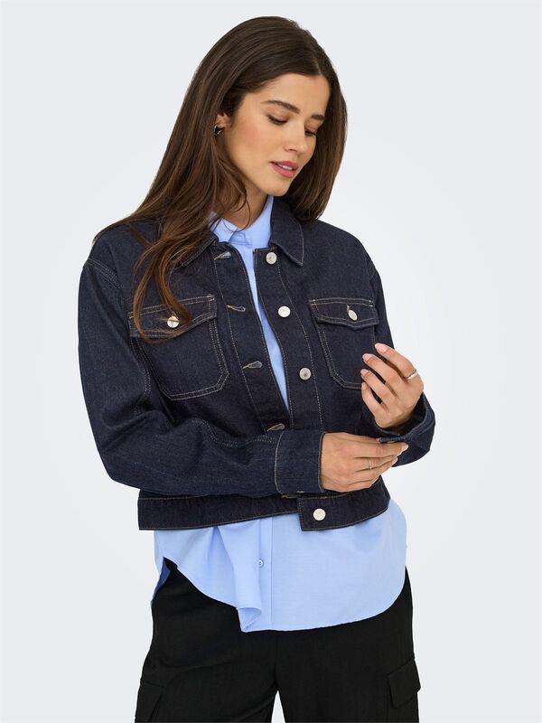 ONLLUMI LS JACKET DNM PIM NOOS Kadın Mavi Denim Ceket - 15339977