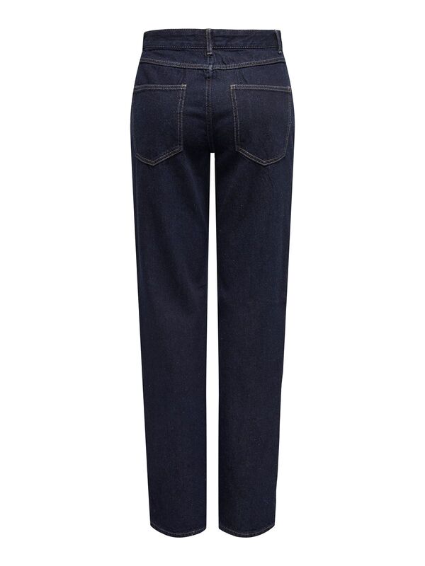 ONLLUMI MW MOM STRAIGHT DNM PIM532 Kadın Mavi Denim Pantolon - 15351983