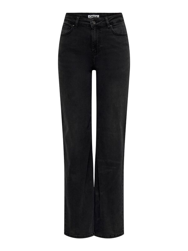 Only - ONLLUNA HW WIDE DNM BF DIABOX Kadın Siyah Denim Pantolon - 15323180