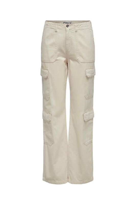 Only - ONLMALFY 4-POCK CARGO PANT PNT Kadın Bej Jean - 15311291
