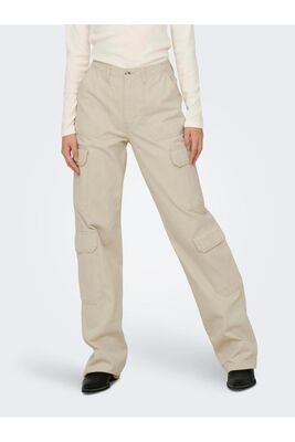 Only - ONLMALFY 4-POCK CARGO PANT PNT Kadın Bej Jean - 15311291