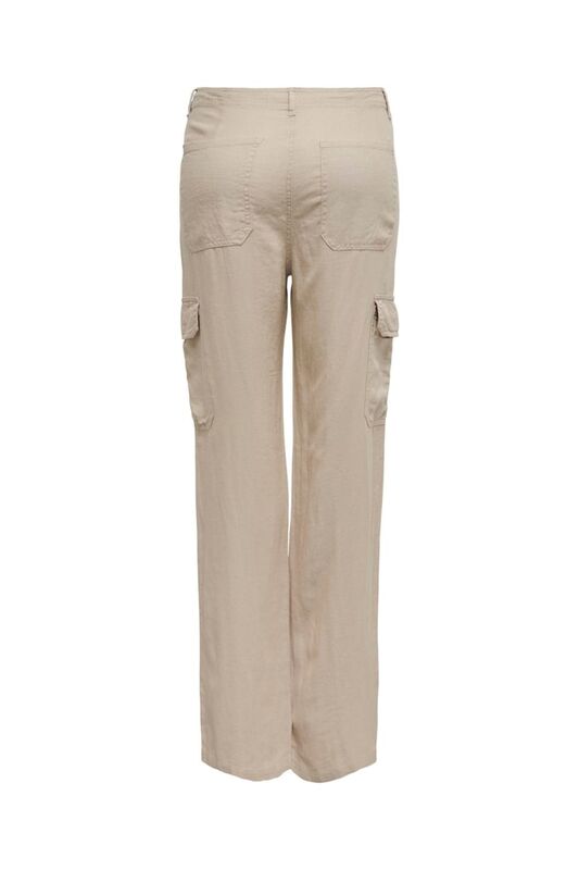ONLMALFY-CARO LINEN CARGO PNT Kadın Bej Pantolon - 15310985