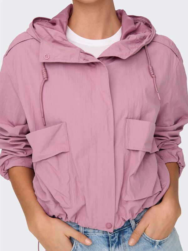 ONLMAMBA SHORT PARKA JACKET CC OTW Kadın Mor Mont - 15308621