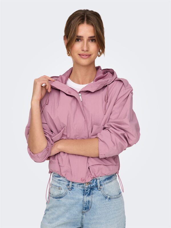 ONLMAMBA SHORT PARKA JACKET CC OTW Kadın Mor Mont - 15308621