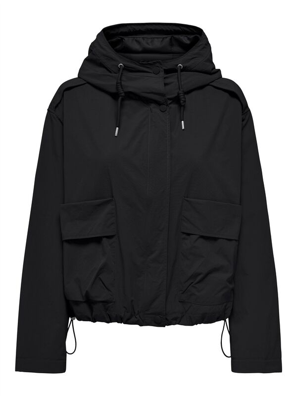 ONLMAMBA SHORT PARKA JACKET CC OTW Kadın Siyah Mont - 15308621