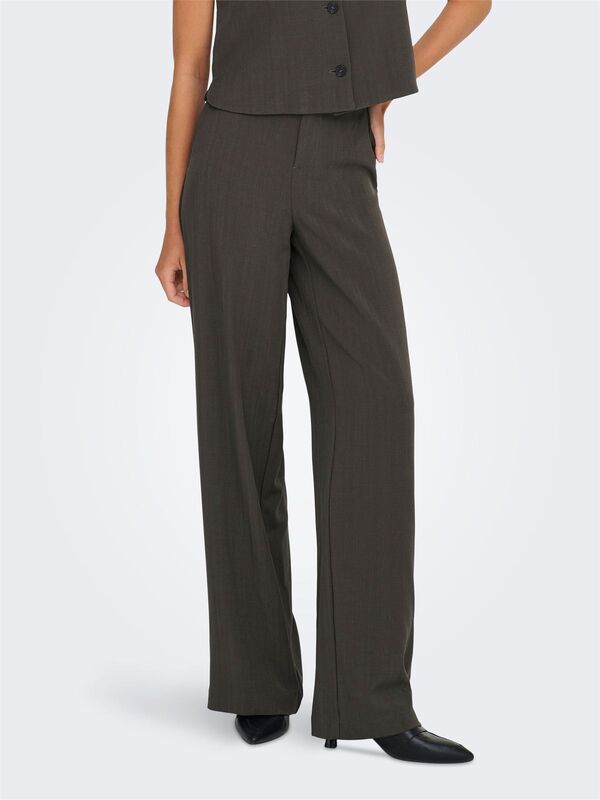 ONLMATEO LIFE MW STRIPE WIDE PANT CC TLR Kadın Black Pantolon - 15351084