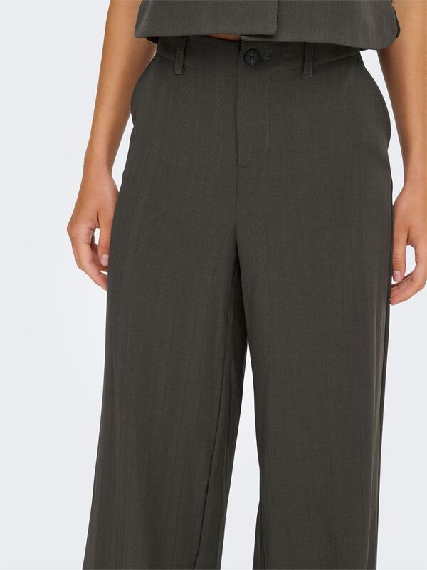 ONLMATEO LIFE MW STRIPE WIDE PANT CC TLR Kadın Black Pantolon - 15351084