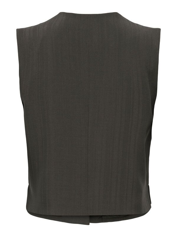 ONLMATEO LIFE S/L STRIPE VEST CC TLR Kadın Siyah Yelek - 15351087