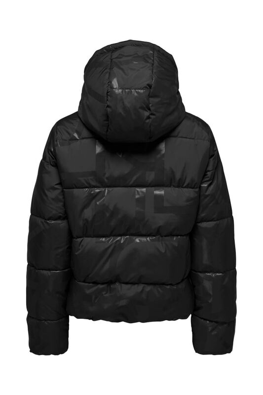 ONLMERCEDES AOP PUFFER LIFE OTW Kadın Siyah Mont - 15326045