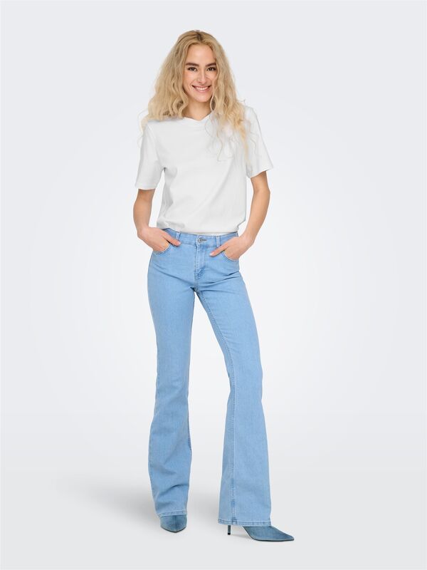 ONLMONJA S/S TEE JRS NOOS Kadın Beyaz T-Shirt - 15320892