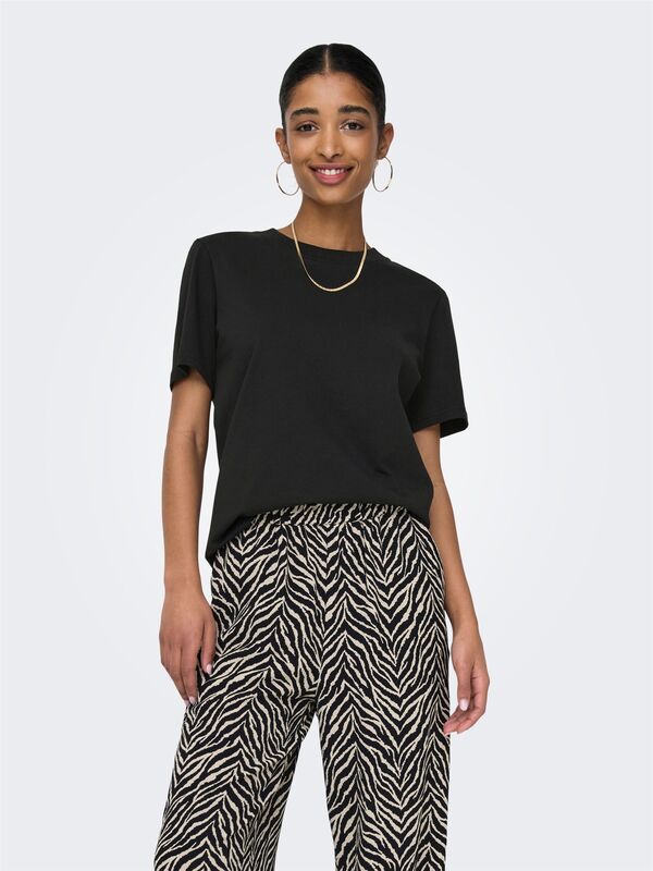 ONLMONJA S/S TEE JRS NOOS Kadın Siyah T-Shirt - 15320892