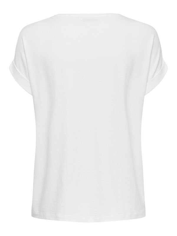 ONLMOSTER S/S O-NECK TOP NOOS JRS Kadın Beyaz T-Shirt - 15106662