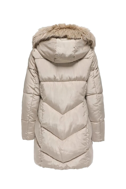 ONLMYNTE BF LONG PUFFER OTW Kadın Gri Kaban - 15238323