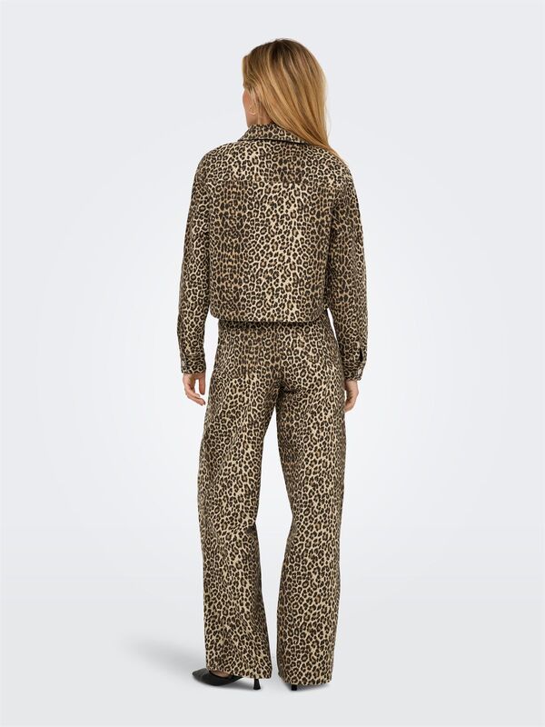 ONLNAOMI AOP JACKET OTW Kadın Kahverengi Ceket - 15347129