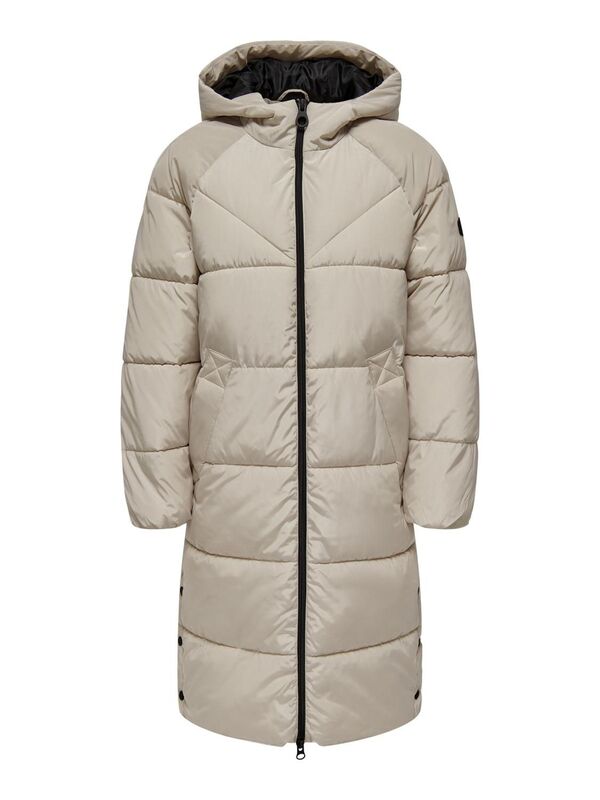 ONLNEWAMANDA LONG PUFFER COAT CC OTW Kadın Gri Mont - 15304786