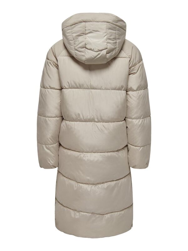 ONLNEWAMANDA LONG PUFFER COAT CC OTW Kadın Gri Mont - 15304786