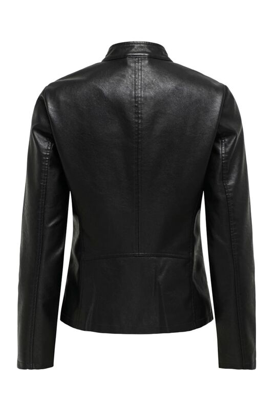 ONLNEWMELISA FAUX LEATHER JACKET CC OTW Kadın Siyah Mont - 15295403