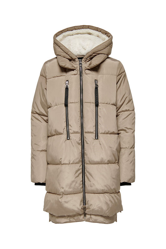 ONLNEWNORA LONG PUFFER COAT CC OTW Kadın Bej Mont - 15304792