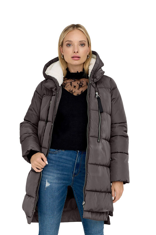 Only - ONLNEWNORA LONG PUFFER COAT CC OTW Kadın Kırmızı Mont - 15304792