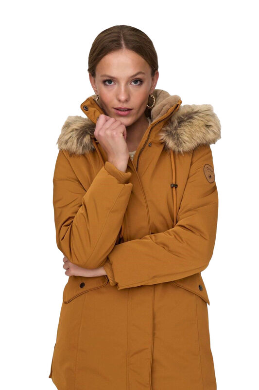 ONLNEWPRISKA PARKA JACKET CC OTW Kadın Kahverengi Parka - 15300627