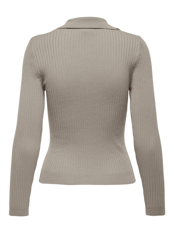 ONLNIMA LIFE LS POLO PULLOVER CC KNT Kadın Gri Kazak - 15344231