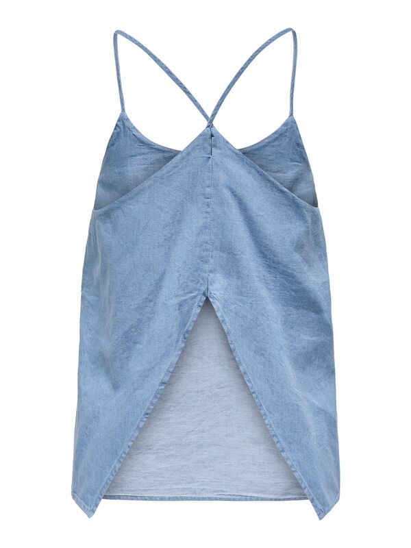 ONLNOVA AZURE ELBA SINGLET PTM Kadın Mavi T-Shirt - 15343005