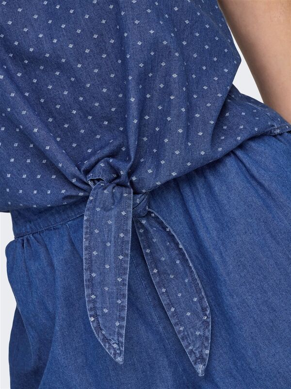 ONLNOVA AZURE KNOT SINGLET PTM Kadın Mavi T-Shirt - 15343004