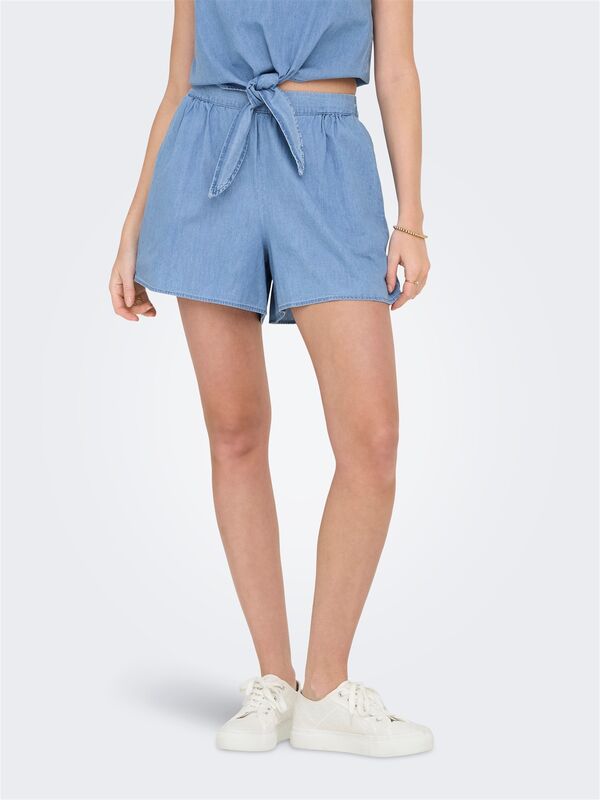 ONLNOVA AZURE YASMIN SHORTS PTM Kadın Mavi Şort - 15343206