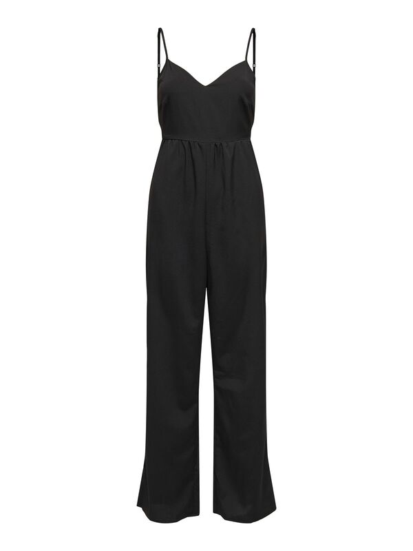 Only - ONLNOVA LIFE VIS MALI JUMPSUIT SOLID Kadın Siyah Tulum - 15352528