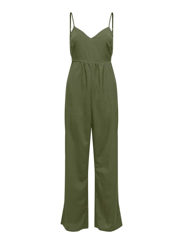 Only - ONLNOVA LIFE VIS MALI JUMPSUIT SOLID Kadın Yeşil Tulum - 15352528