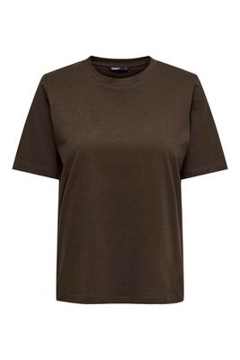 Only - ONLONLY S/S TEE JRS NOOS Kadın Kahverengi Basic T-Shirt - 15270390