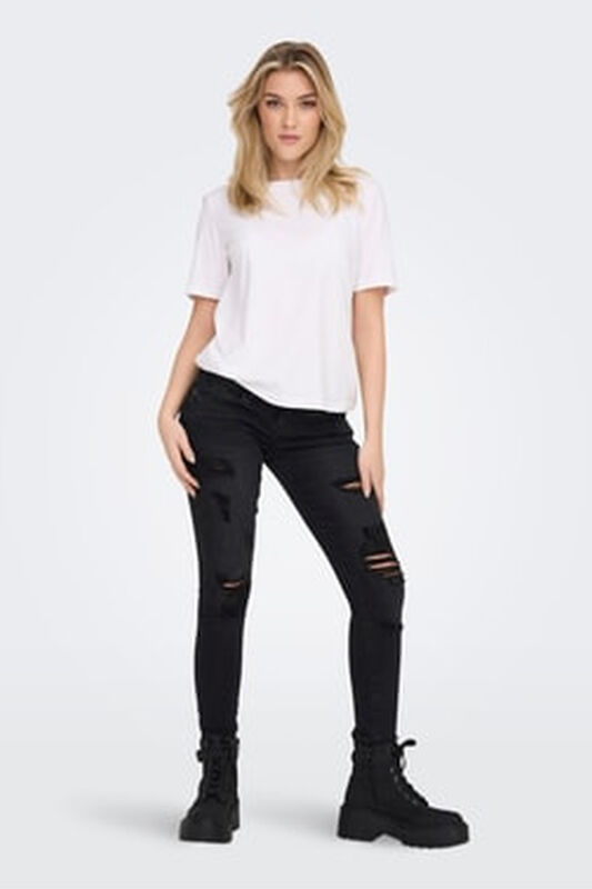 Only - ONLONLY S/S TEE JRS NOOS Kadın Beyaz T-Shirt - 15270390