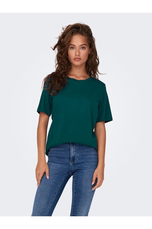 ONLONLY S/S TEE JRS NOOS Kadın Koyu Mavi Basic T-Shirt - 15270390