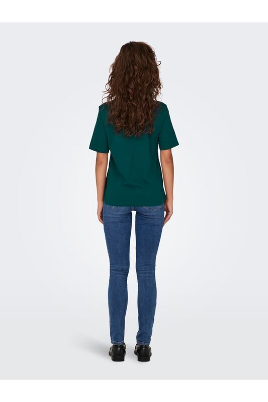 ONLONLY S/S TEE JRS NOOS Kadın Koyu Mavi Basic T-Shirt - 15270390