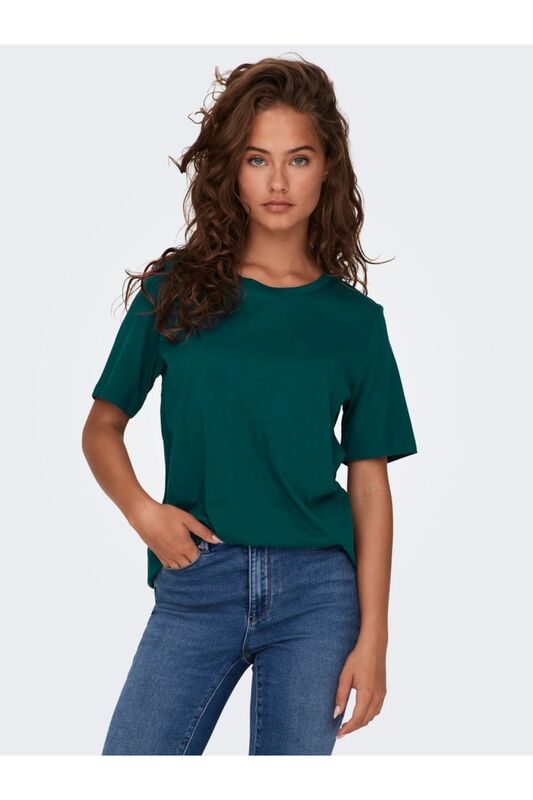 ONLONLY S/S TEE JRS NOOS Kadın Koyu Mavi Basic T-Shirt - 15270390