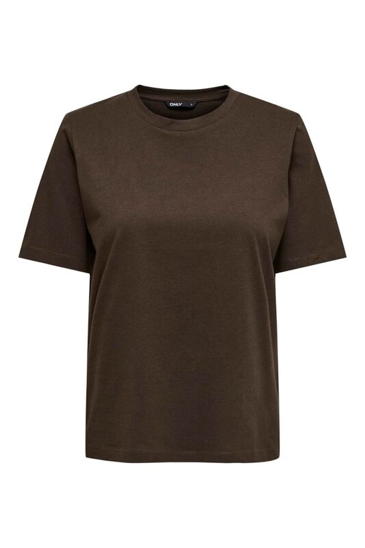 ONLONLY S/S TEE JRS NOOS Kadın Kahverengi Basic T-Shirt - 15270390
