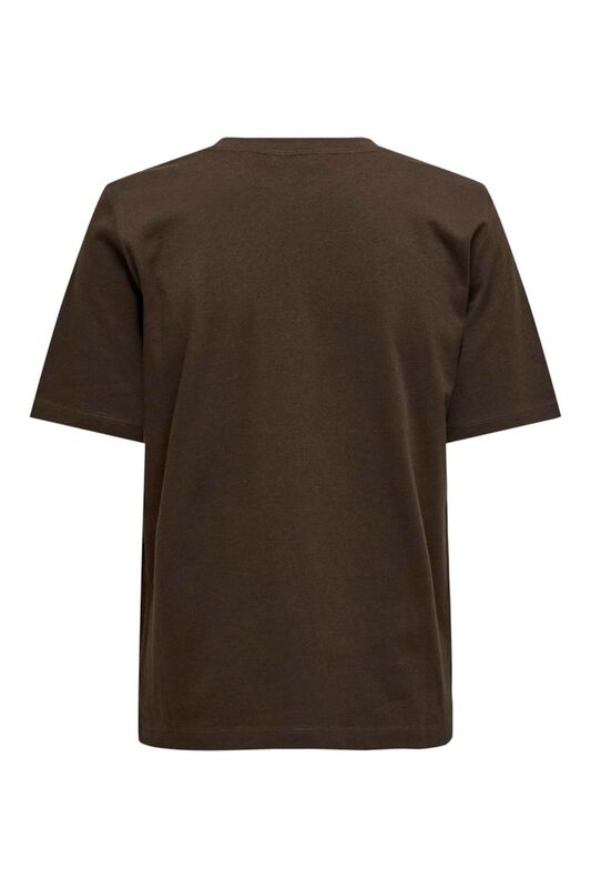ONLONLY S/S TEE JRS NOOS Kadın Kahverengi Basic T-Shirt - 15270390
