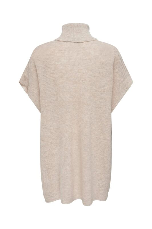 Onlparıs Lıfe Loose Highn Wool Vest Knt Kadın Gri Kazak - 15268869