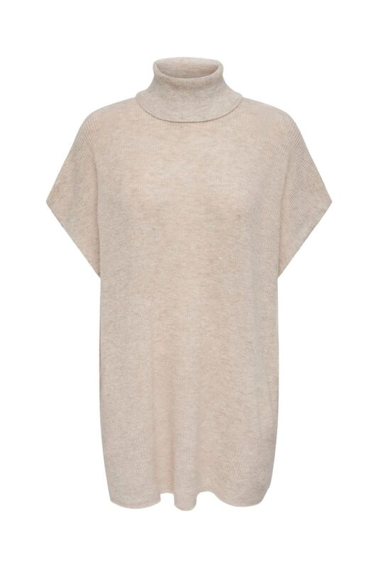 Onlparıs Lıfe Loose Highn Wool Vest Knt Kadın Gri Kazak - 15268869