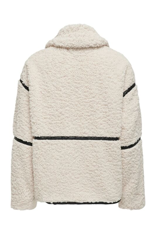 ONLPARIS TEDDY JACKET LIFE OTW CC Kadın Beyaz Mont - 15322440