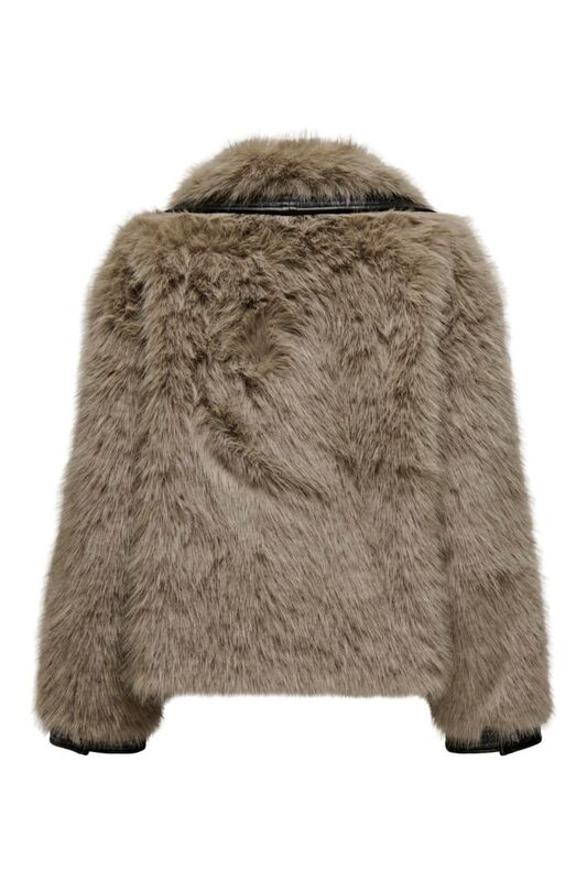 ONLPISA FUR JACKET OTW Kadın Bej Mont - 15330273